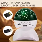 Lampe de Projection de Ciel Étoilé Bluetooth - Speaker - USB - Carte Mémoire - Musique - Blanc – Image 2