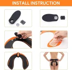 Appareil Èlectrique Amincissant Les Fesses EMS - Lissage Des Muscles Des Hanches Et des Fesses - Masseur Amincissant Pour le Corps – Image 10