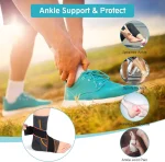 Chevillière Ligamentaire Avec Deux Sangles Réglables - Noir – Image 4