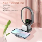 Chargeur De Bureau Sans Fil - LED - Support Pour Téléphone Portable 4 en 1 – Image 2