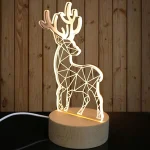 Veilleuse 3D En Forme Gazelle - LED - USB Power - Lampe Décoratif – Image 7
