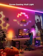 Pack De 3 Lumière Murale Hexagonale Quantique Intelligente à LED RVB Avec Télécommande – Image 9