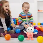 Jouet Lapin Musical Pour Enfants – avec Lumières – Éducatif Interactif pour Le Développement Des Enfants – Image 3