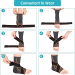 Chevillière Ligamentaire Avec Deux Sangles Réglables - Noir – Image 7