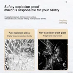 Miroir De Salle De Décoration en Forme De Nuage - LED - 3 Couleurs à Intensité Variable - Avec Fonction Anti-Buée – Image 7