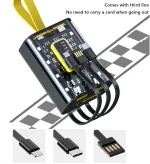 Mini Power Bank Transparente 20000mAh - Chargeur Portable PD20W QC - Charge Rapide - Batterie Externe Pour IPhone Xiaomi - Chargement Externe – Image 8