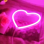 Enseigne Lumineuse Led En Néon (Coeur) - USB - Décoration – Image 3