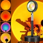 Lampe de projecteur - LED 4 couleurs - Lampadaire rotatif arc-en-ciel à 180 degrés - Lampe USB