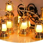 Guirlande lumineuse Led en Plastique - Fanous - pour Décoration du Ramadan et De L’Aïd – 20 LED - 3M – Deux Modes D’éclairage – Image 2