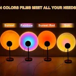 Lampe de projecteur - LED 4 couleurs - Lampadaire rotatif arc-en-ciel à 180 degrés - Lampe USB – Image 5