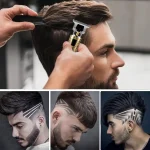 Tondeuse barbe et Cheveux Professionnelle - Électrique - Rechargeable - Sans fil - Écran LED – Image 9