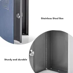 Coffre-Fort Créatif En Forme Livre – Avec 2 Clés – 265 × 200 × 65 Mm - Bleu – Image 7