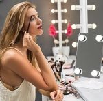 Miroir de Maquillage de Style Hollywoodien - Lumière LED 3 Mode - Rotation Horizontale à 360° - Rotation Verticale à 180° - Double Alimentation – Image 4