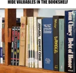 Coffre-Fort Créatif En Forme Livre – Avec 2 Clés – 265 × 200 × 65 Mm - Bleu – Image 4