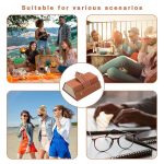 Étui à Lunettes Pliable 3 En 1 En Cuir PU - Multi-usages - Marron – Image 8