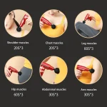 Pistolet De Massage Des Tissus Profonds - 4 Accessoires Pour Différentes Zones Du Corps - Rechargeable - Vert – Image 2