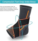 Chevillière Ligamentaire Avec Deux Sangles Réglables - Noir – Image 2