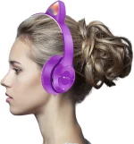 Écouteurs Sans fil Bluetooth 5.0 - Avec Fonction De Suppression Du Bruit - Violet – Image 3