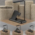 Lampe De Table LED Tactile Flexible Avec Chargeur Sans Fil Pliable HT-503 15 W Pour Téléphones Montres et Ècouteurs – Image 6