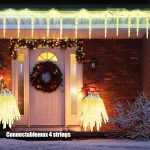 Lumières De Fête 8 Pièces – Plumeau LED – Bâton Lumineux à Fibre Optique – Clignotant Coloré – Image 4