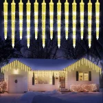 Lumières De Fête 8 Pièces – Plumeau LED – Bâton Lumineux à Fibre Optique – Clignotant Coloré – Image 11