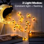 Guirlande lumineuse Led en Plastique pour Décoration du Ramadan et De L’Aïd – 10 LED - 3M – Deux Modes D’éclairage – Image 6