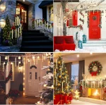 Lumières De Fête 8 Pièces – Plumeau LED – Bâton Lumineux à Fibre Optique – Clignotant Coloré – Image 3