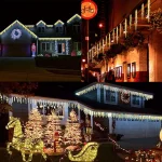 Lumières De Fête 8 Pièces – Plumeau LED – Bâton Lumineux à Fibre Optique – Clignotant Coloré – Image 8