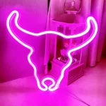 Enseigne Lumineuse Led En Néon (taureau)  - USB - Décoration - Rose – Image 5