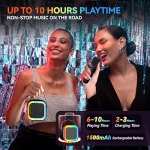 Machine De Karaoké Pour Enfants et Adultes - Bluetooth portable - Voix Chantée Avec  Microphones - Sans Fil et Éclairage – Image 5