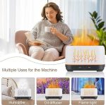 Diffuseur D'huiles Essentielles - Diffuseur D'aromathérapie à Brume Fraîche - Avec Protection Automatique Des Flammes - Rechargeable