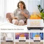 Diffuseur D'huiles Essentielles - Diffuseur D'aromathérapie à Brume Fraîche - Avec Protection Automatique Des Flammes - Rechargeable