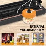 Pack De Cuisine - Machine à Sceller Les Aliments Sous Vide Avec 10 sachet sous vide Gratuit + Lave Verre + Balance De Cuisine + Ciseaux À Légumes 5 En 1 Cadeau – Image 9