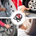 Pompe à Air Portable Pour Pneus De Voiture Avec Manomètre - Multifonctionnelle - 12 V – Image 4