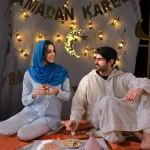 Guirlande lumineuse Led en Plastique pour Décoration du Ramadan et De L’Aïd – 10 LED - 3M – Deux Modes D’éclairage – Image 4