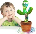 Jouet Cactus Parlant Dansant – Jouet Cactus Ensoleillé Parlant – Répétition De Chant – 120 Chansons Pour Enfants – 15 Secondes – Enregistrez Votre Voix – LED – Image 2