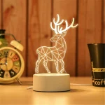 Veilleuse 3D En Forme Gazelle - LED - USB Power - Lampe Décoratif – Image 6