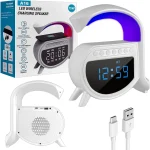 Veilleuse Haut-parleur Intégré - Chargeur Sans Fil - Montre Bluetooth Puissante Compatible Avec Les Appareils Android Et IPhone