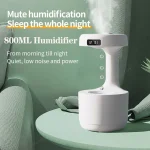 Humidificateur Anti-Gravité - Diffuseur D'arômes - Affichage Numérique Intelligent - Minuterie LED - Rechargeable – Image 7