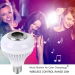 Ampoule Musicale Bluetooth Intelligente - 12 Watts - Haut-Parleur Sans Fil - Lecteur De Musique - Lumière Réglable - Avec Télécommande – Image 4