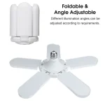 Ventilateur Pliant - Lampe 360 ​​Degrés - Lumières Blanc Froid – Image 5