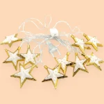 Guirlande Lumineuse Led - Étoiles - en Plastique pour Décoration du Ramadan et De L’Aïd – 20 LED - 3M – Deux Modes D’éclairage – Image 5