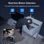 Caméra De Surveillance - Écran Touristique Intérieur - Détection de Mouvement - Audio et Vidéo – Image 2