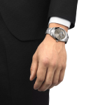 Montre De Luxe Tissot Gentleman Powermatic - Cœur Ouvert - Haute Qualité - Résistante à L'eau - Gris – Image 2