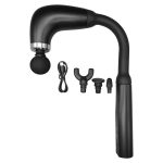 Pistolet De Massage à Manche Allongé - Masseur Dorsal en U - Soulagement Des Douleurs Des Tissus Profonds Avec 4 Têtes De Massage – Image 4