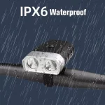 Kit D'éclairage De Vélo À Piles Avant Et Arrière - Rechargeable - Résistante À L'eau – Image 9