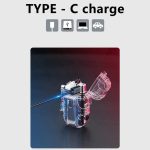 Mini Briquet Électrique - Rechargeable - Étanche - Lampe Torche Led - Montre - Support Porte-Clés – Image 12