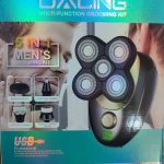 Rasoir Électrique Homme - 5 en 1 - Rechargeable - 4D à Cinq Têtes Flottantes