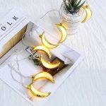 Guirlande lumineuse Led - Lune - En Plastique pour Décoration du Ramadan et De L’Aïd – 20 LED - 3M – Deux Modes D’éclairage – Image 4