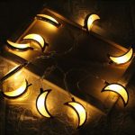 Guirlande lumineuse Led - Lune - En Plastique pour Décoration du Ramadan et De L’Aïd – 20 LED - 3M – Deux Modes D’éclairage – Image 3